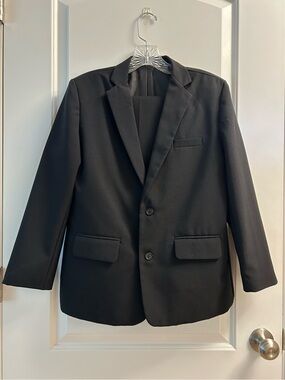 Boys’ Classic Black Two-Piece Suit - Size 14